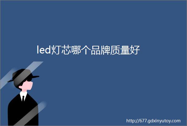 led灯芯哪个品牌质量好